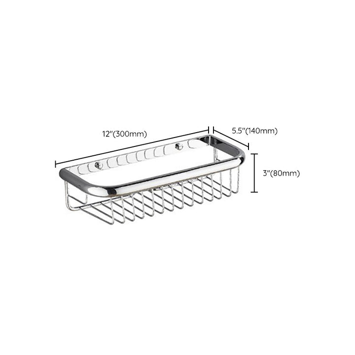 BowLift | Polished Chrome Modern Bathroom Accessory Set Silver Towel Holder/Bath Shelf