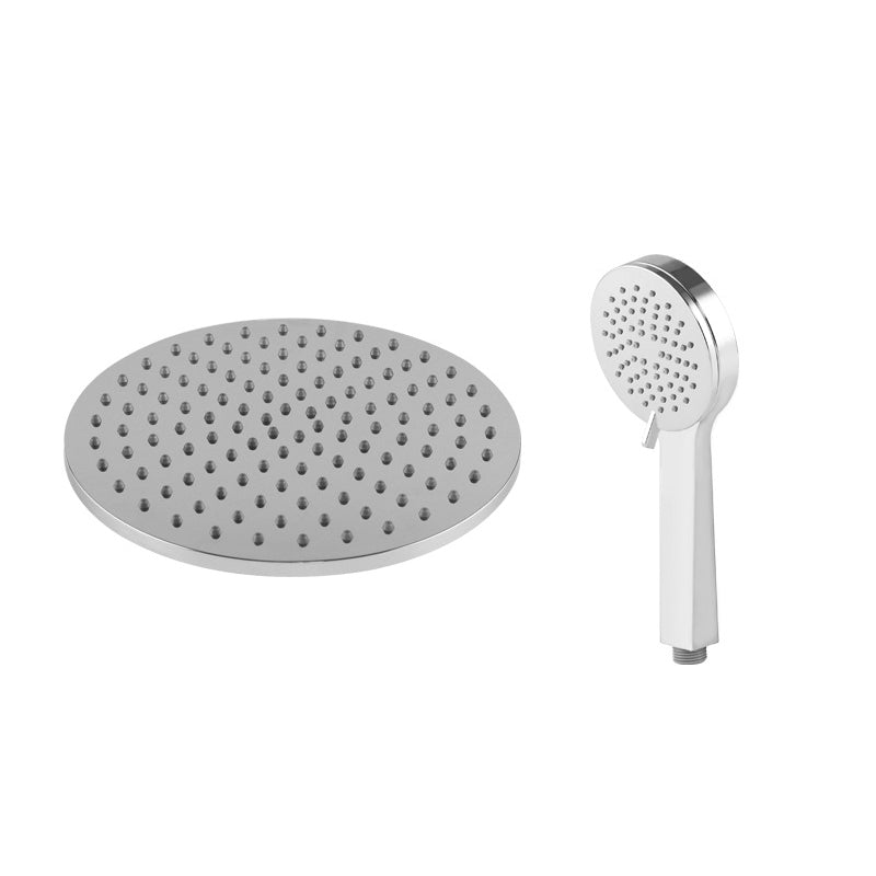 BowLift | Contemporary Rainfall Shower Head Combo Round Single Spray Shower Combo