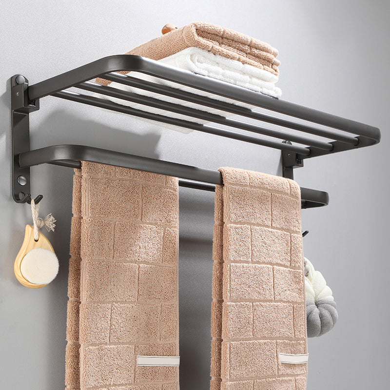BowLift | Modern Bathroom Fixture Set Towel Bar Gray Bathroom Shelf Bathroom Set