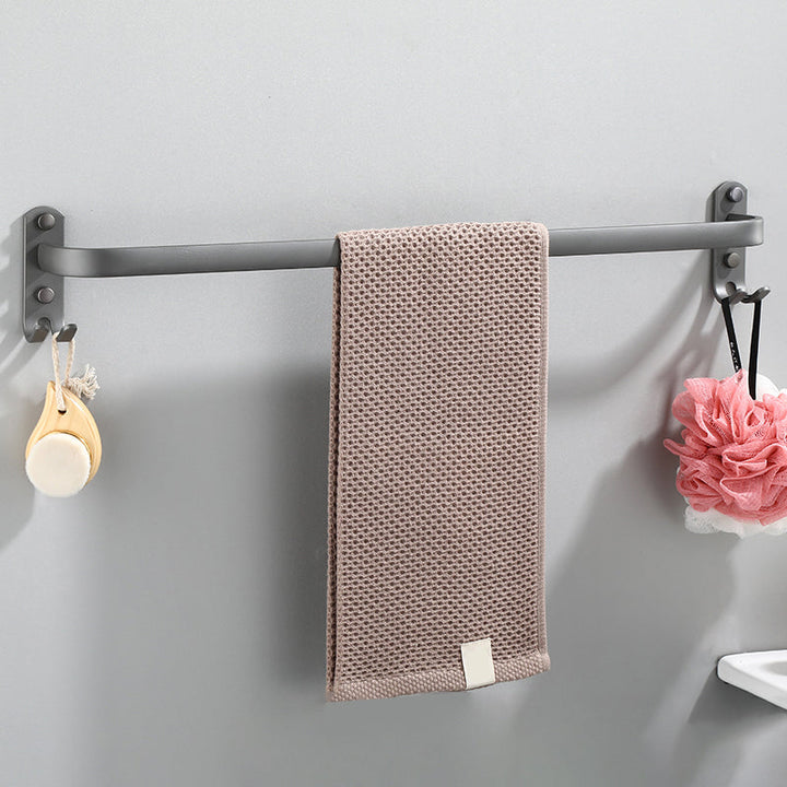 BowLift | Modern Bathroom Fixture Set Towel Bar Gray Bathroom Shelf Bathroom Set