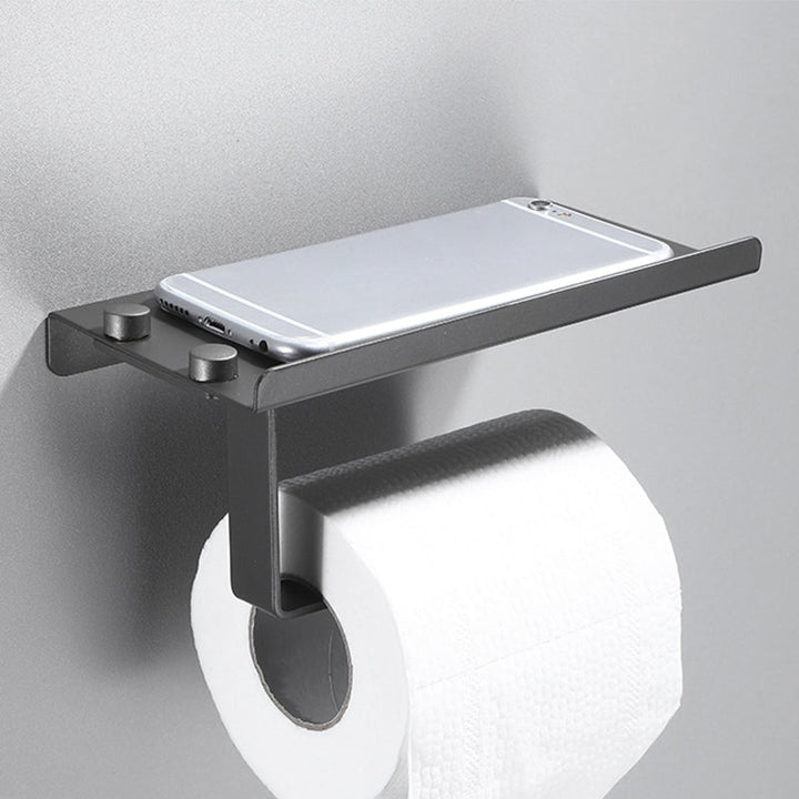 BowLift | Modern Bathroom Fixture Set Towel Bar Gray Bathroom Shelf Bathroom Set