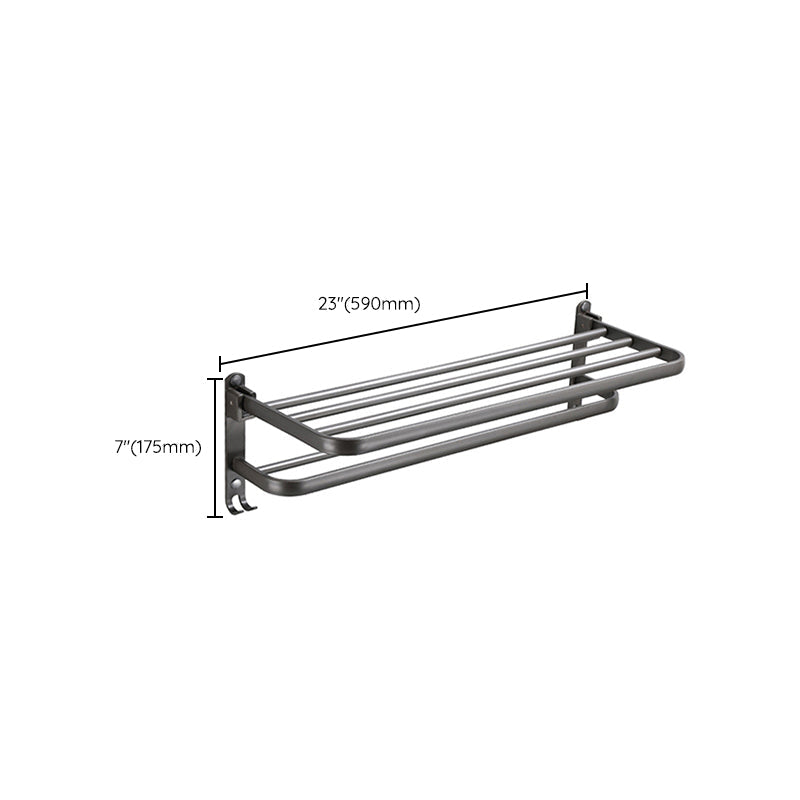 BowLift | Modern Bathroom Fixture Set Towel Bar Gray Bathroom Shelf Bathroom Set