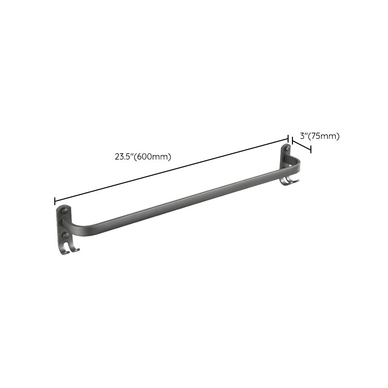 BowLift | Modern Bathroom Fixture Set Towel Bar Gray Bathroom Shelf Bathroom Set