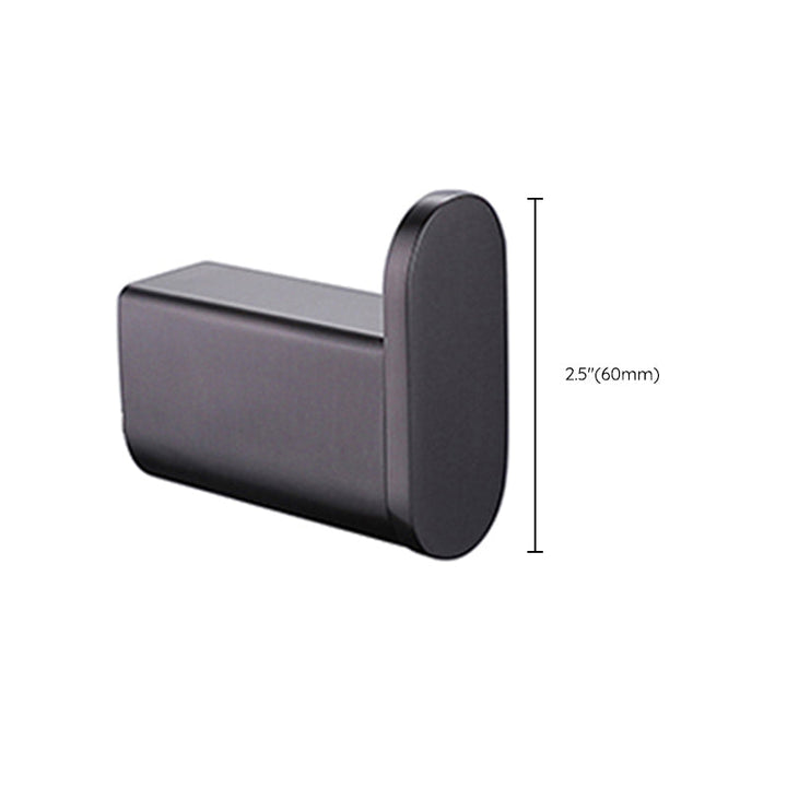 BowLift | Dark gray modern bathroom accessory set stainless steel bathroom accessory set