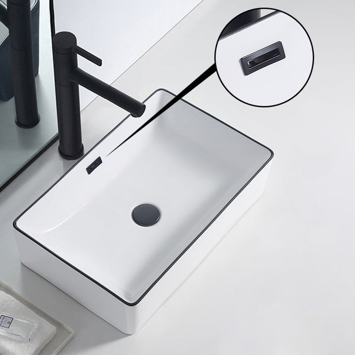 BowLift | Modern porcelain floor washbasin Rectangular washbasin for the bathroom