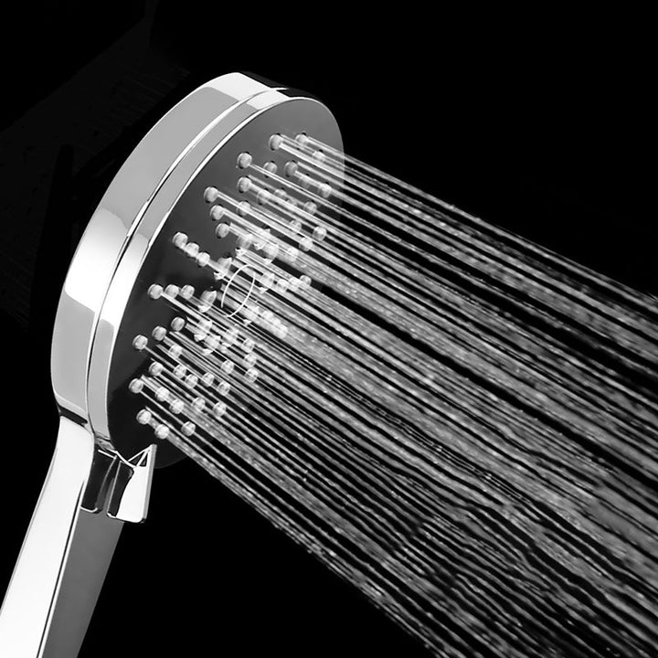 BowLift | Ceiling and wall mounted showerhead combination round chrome spray head