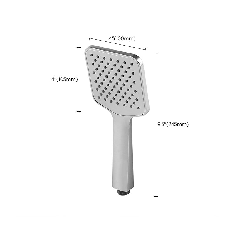 BowLift | Chrome Square Shower Head Combination Wall Mounted and Ceiling Mounted Handheld Shower