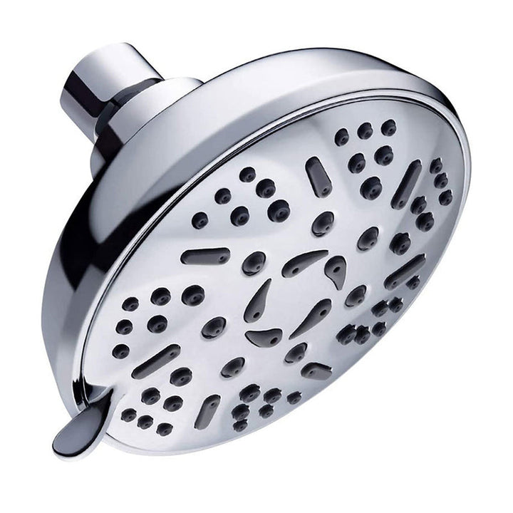 BowLift | Round Fixed Shower Head Adjustable Spray Pattern Wall Mounted Shower Head