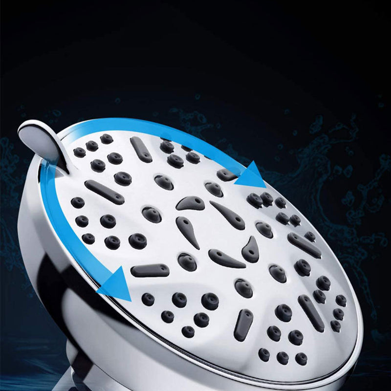 BowLift | Round Fixed Shower Head Adjustable Spray Pattern Wall Mounted Shower Head