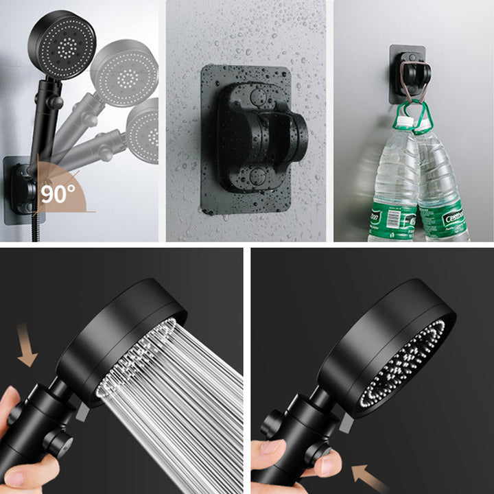BowLift | Adjustable Water Flow Shower Head Combination 5 Spray Patterns Handheld Shower