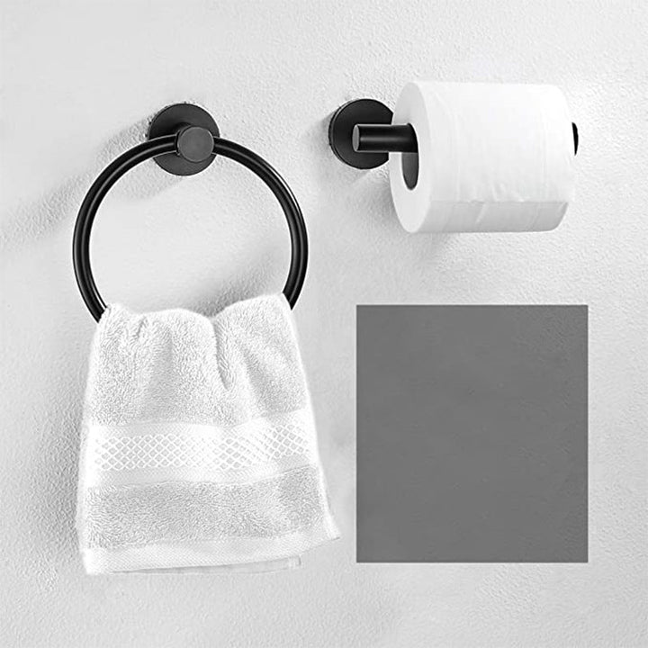 BowLift | Traditional 2-piece bathroom hardware set towel ring/paper holder