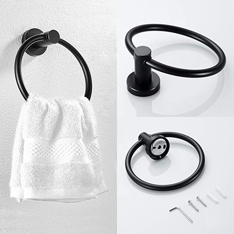 BowLift | Traditional 2-piece bathroom hardware set towel ring/paper holder