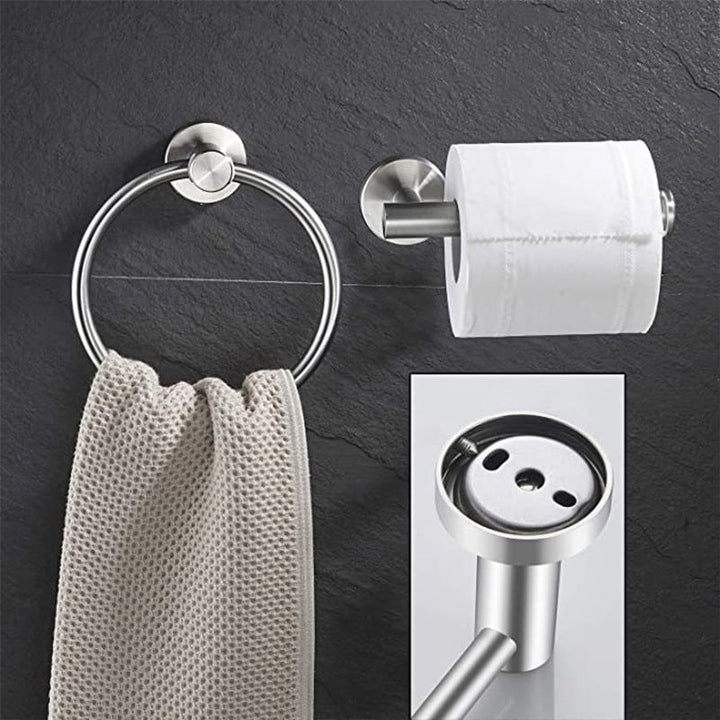 BowLift | Traditional 2-piece bathroom hardware set towel ring/paper holder