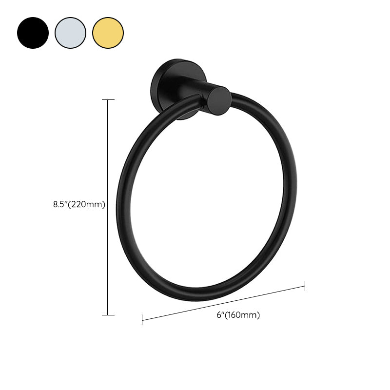 BowLift | Traditional 2-piece bathroom hardware set towel ring/paper holder