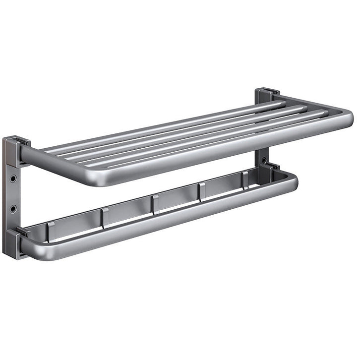 BowLift | Modern Bathroom Accessories Hardware Set Gray Towel Bar Bathroom Shelf Bathroom Hardware Set