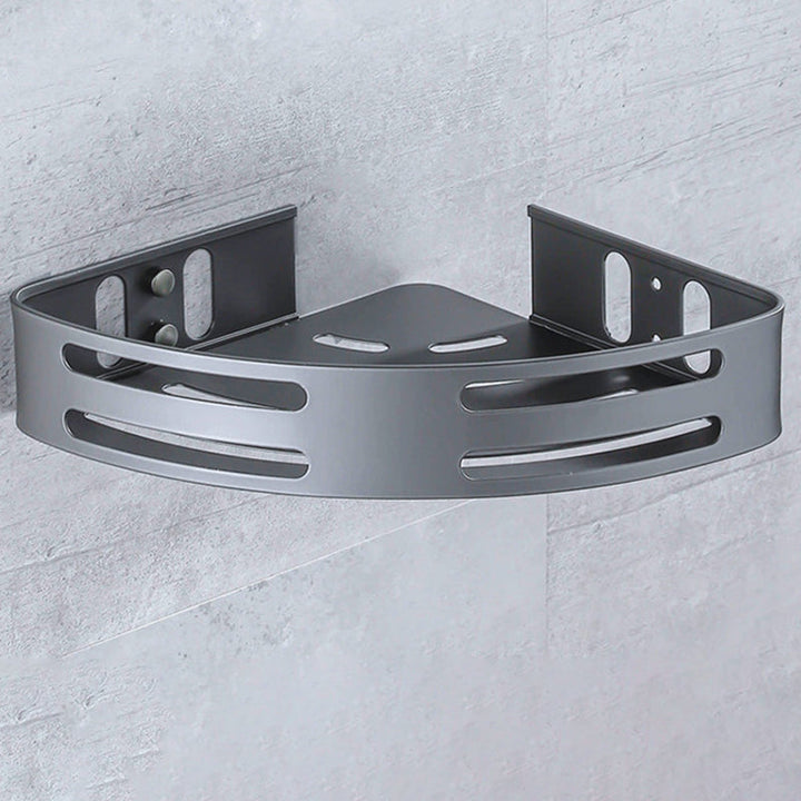 BowLift | Matt gray bathroom accessory set bathroom shelf/towel holder & paper holder included