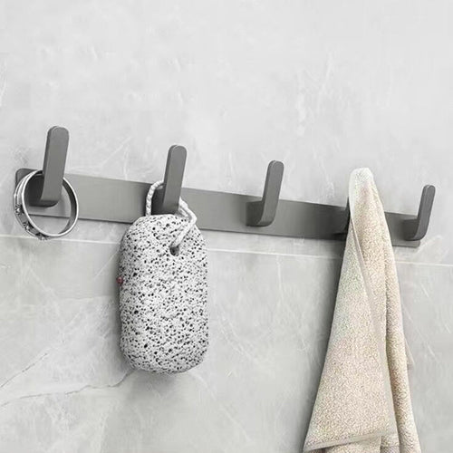 BowLift | Matt gray bathroom accessory set bathroom shelf/towel holder & paper holder included