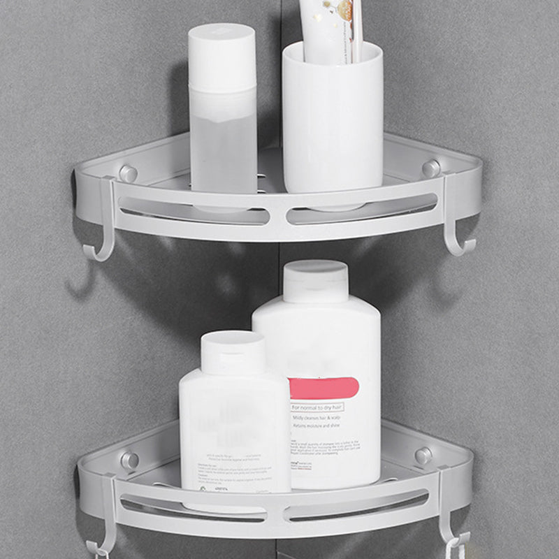 BowLift | Modern Aluminum Bathroom Accessory Set Black/ Silver Bathroom Shelf