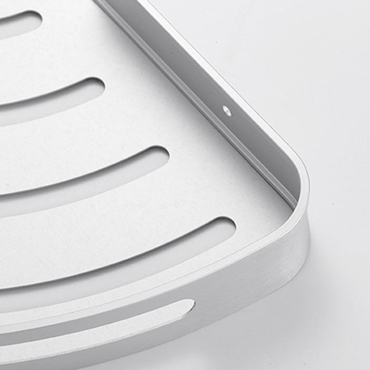 BowLift | Modern Aluminum Bathroom Accessory Set Black/ Silver Bathroom Shelf