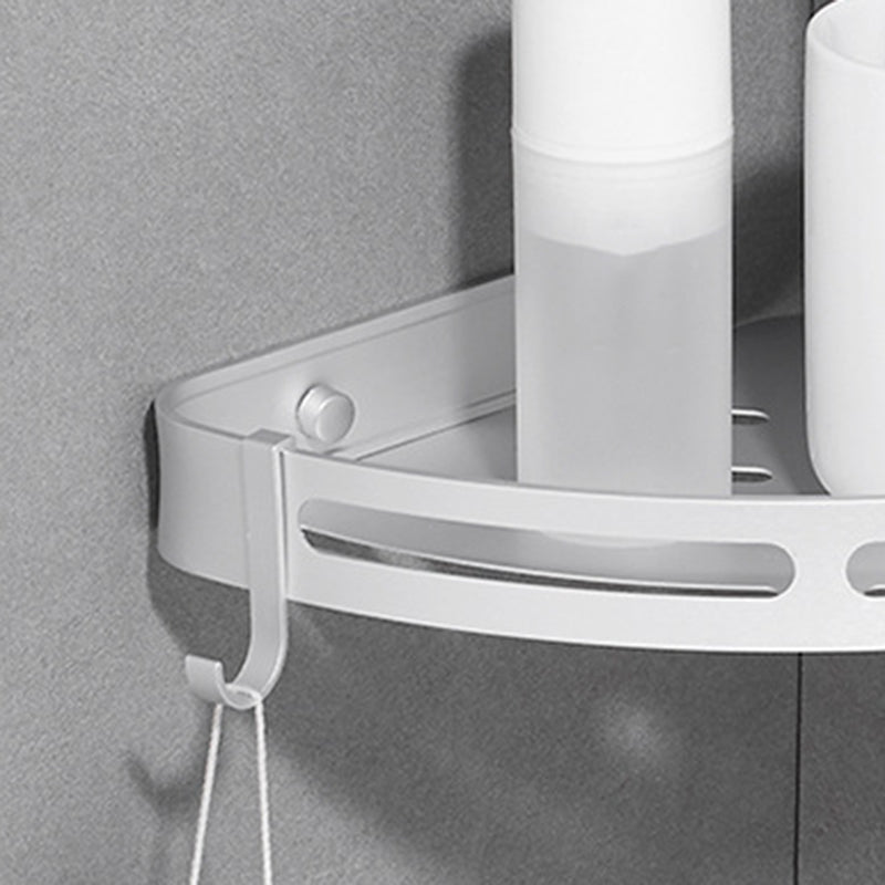 BowLift | Modern Aluminum Bathroom Accessory Set Black/ Silver Bathroom Shelf