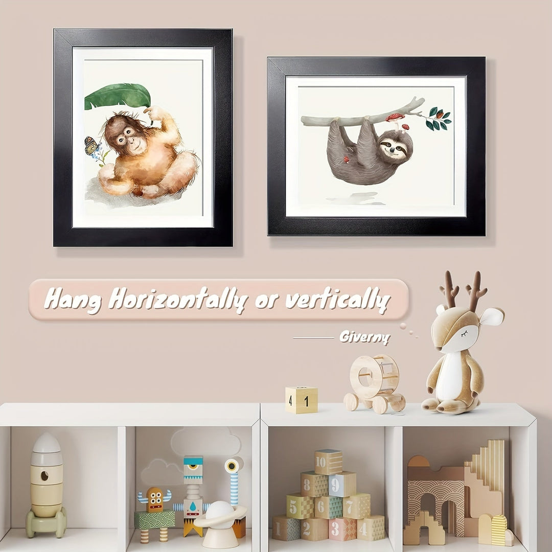 KidArtFrame – Cartoon Kids' Photo Frame with Wooden Frame Bowlift