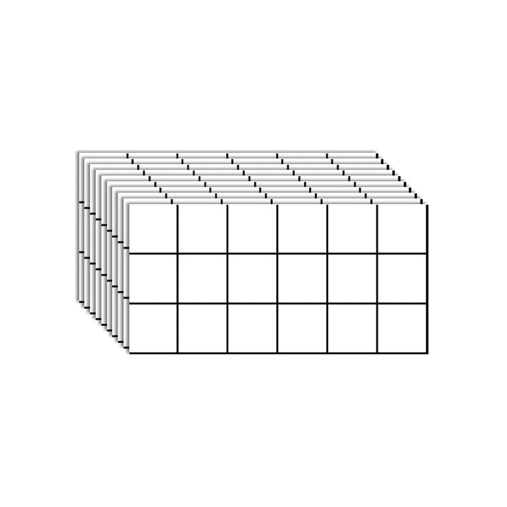 BowLift | Modern Peel and Stick Tile PVC Rectangular 10 Pack Peel & Stick Field Tile for the Kitchen