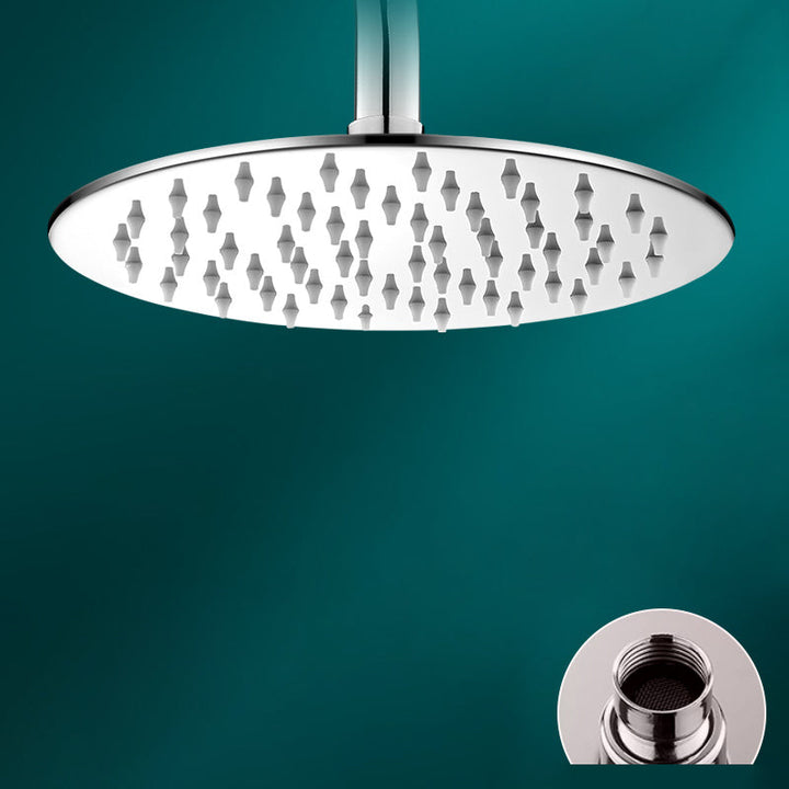 BowLift | Black round fixed shower head Modern design wall-mounted shower head