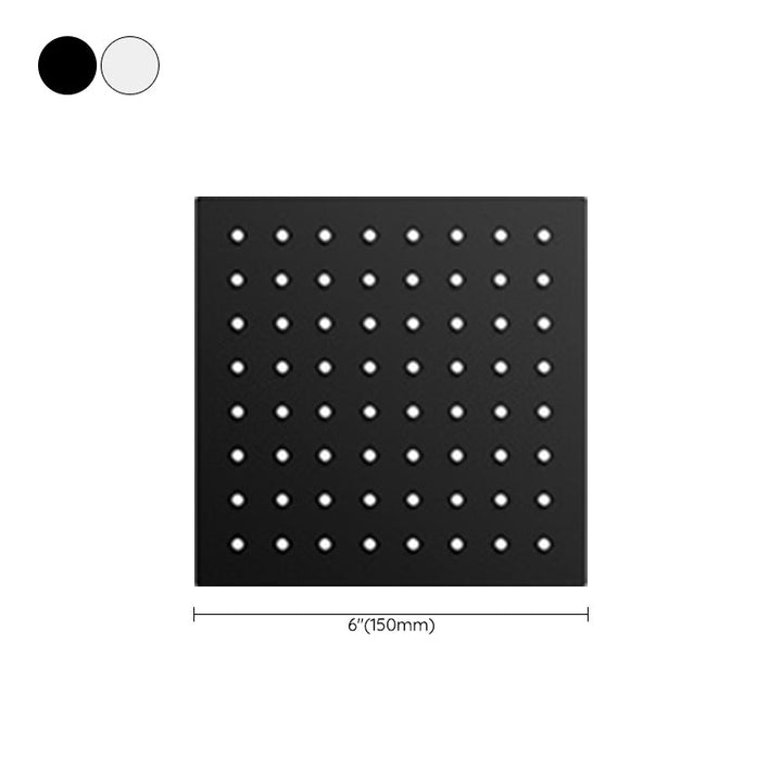 BowLift | Black round fixed shower head Modern design wall-mounted shower head