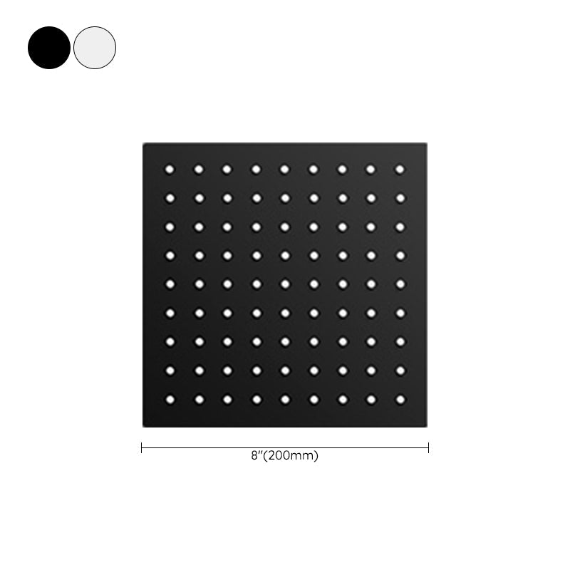 BowLift | Black round fixed shower head Modern design wall-mounted shower head