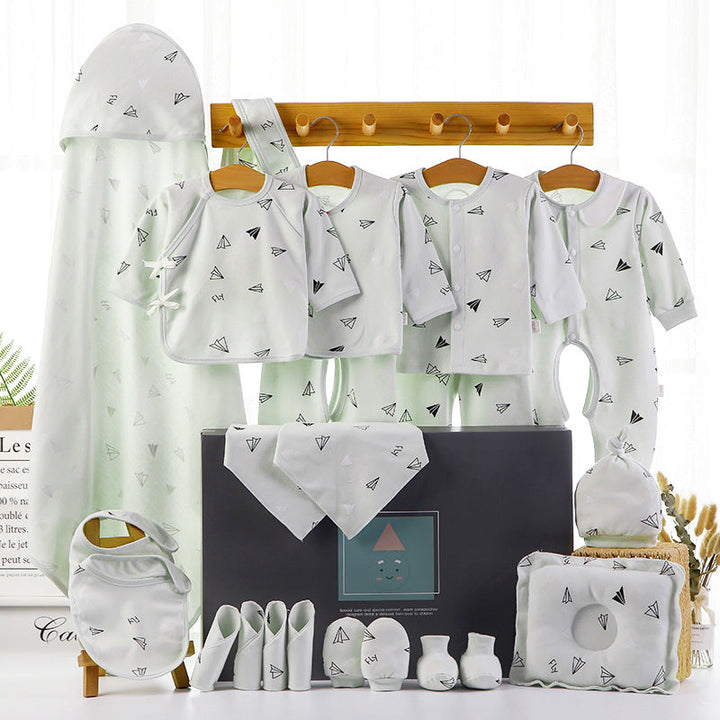 Cotton Baby Gift Set for Newborns, 18- or 22-Piece Set