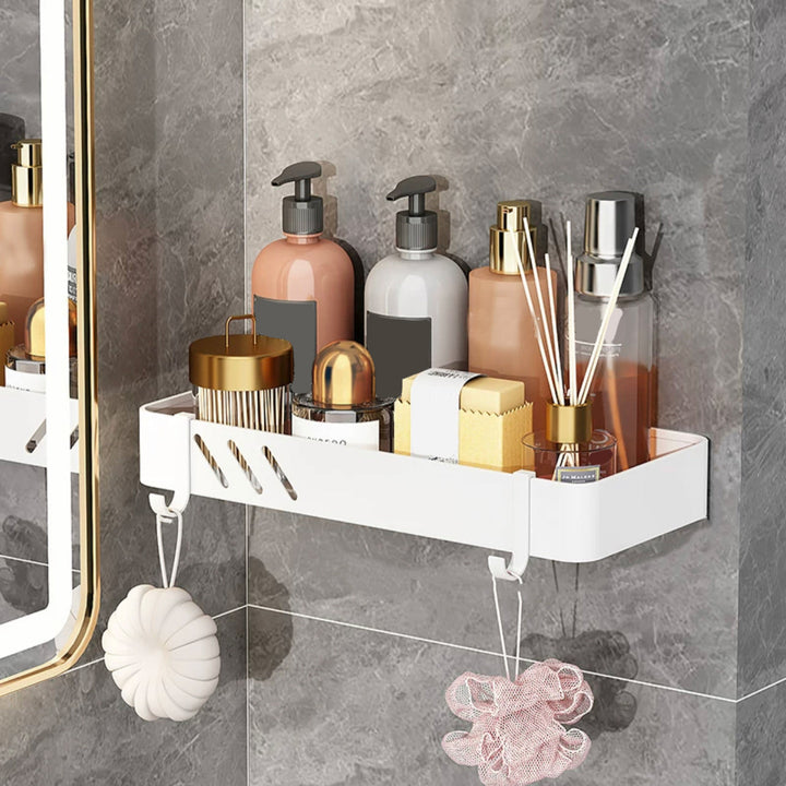 BowLift | Modern White Bathroom Hardware Set Towel Rack Bath Shelf Bathroom Hardware Set