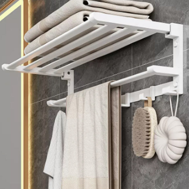 BowLift | Modern White Bathroom Hardware Set Towel Rack Bath Shelf Bathroom Hardware Set