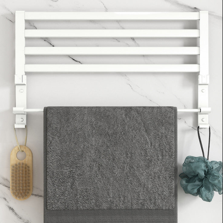 BowLift | Modern White Bathroom Hardware Set Towel Rack Bath Shelf Bathroom Hardware Set