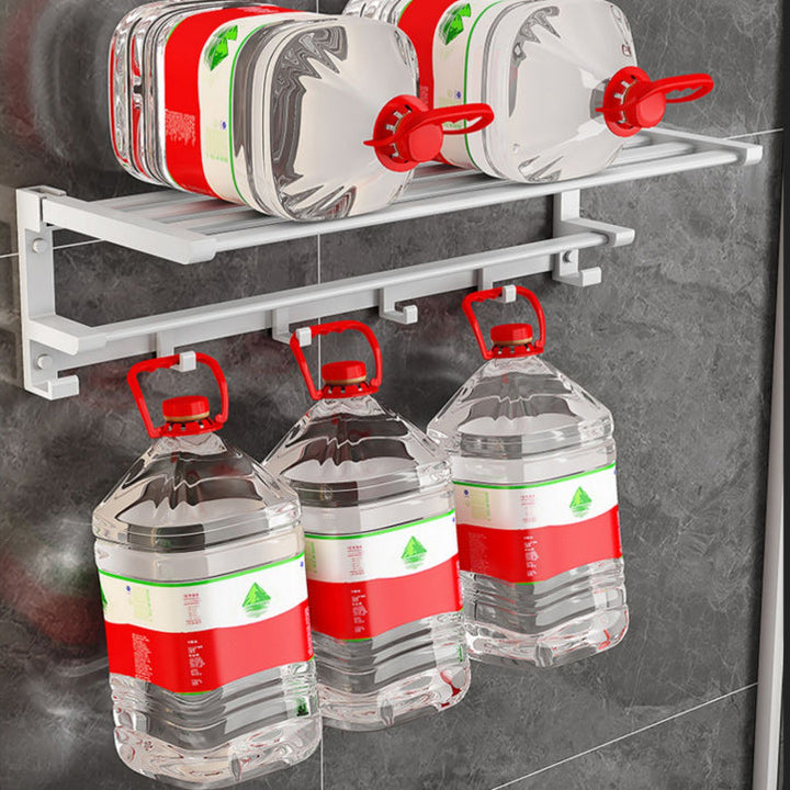 BowLift | Modern White Bathroom Hardware Set Towel Rack Bath Shelf Bathroom Hardware Set