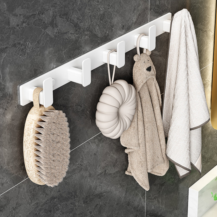 BowLift | Modern White Bathroom Hardware Set Towel Rack Bath Shelf Bathroom Hardware Set