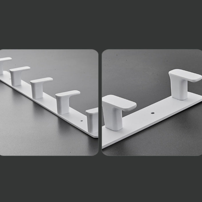 BowLift | Modern White Bathroom Hardware Set Towel Rack Bath Shelf Bathroom Hardware Set