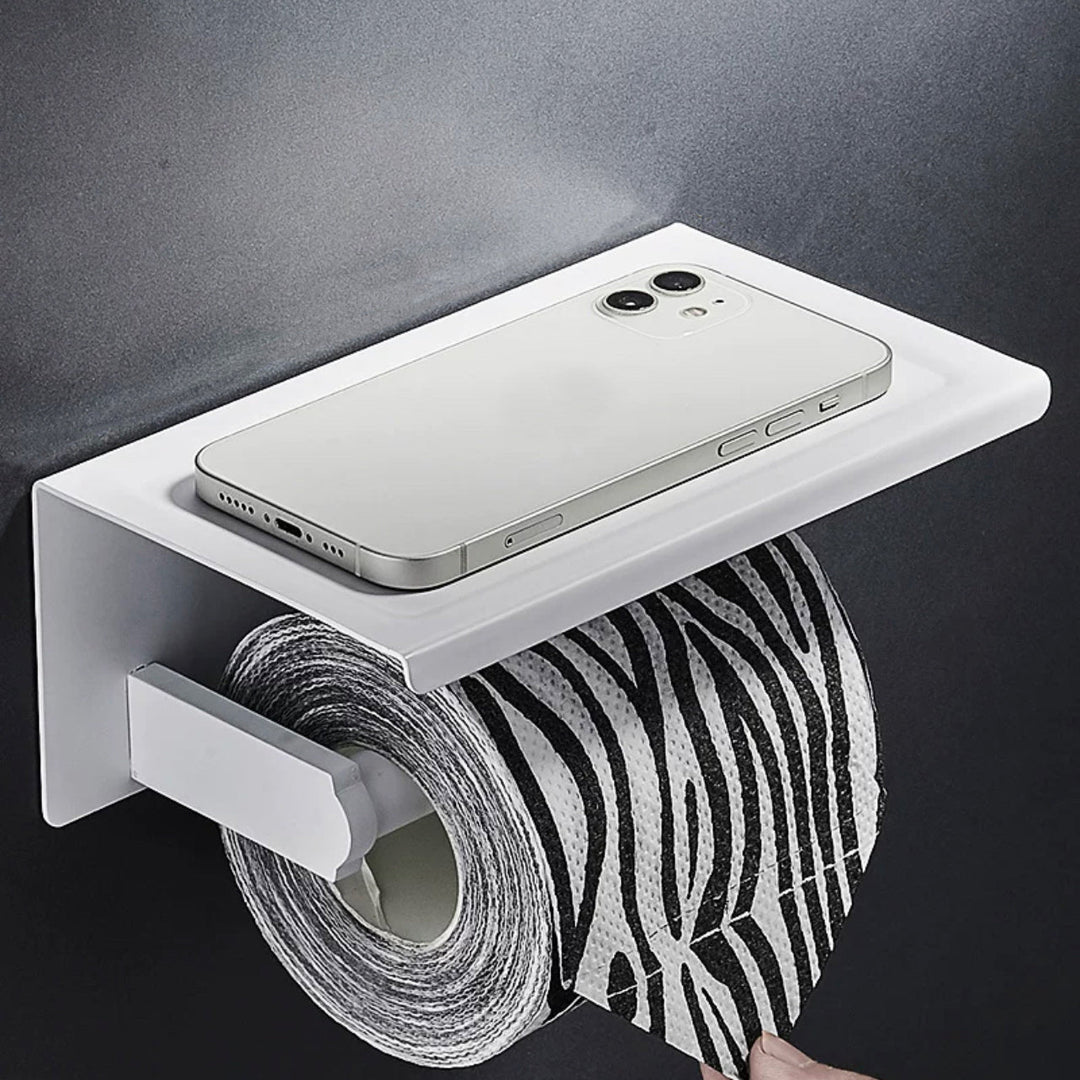 BowLift | Modern White Bathroom Hardware Set Towel Rack Bath Shelf Bathroom Hardware Set