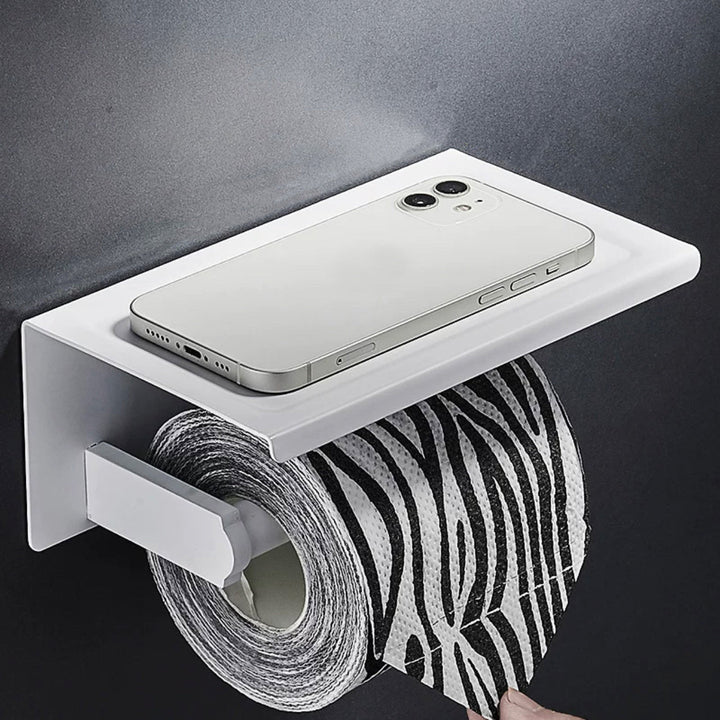 BowLift | Modern White Bathroom Hardware Set Towel Rack Bath Shelf Bathroom Hardware Set