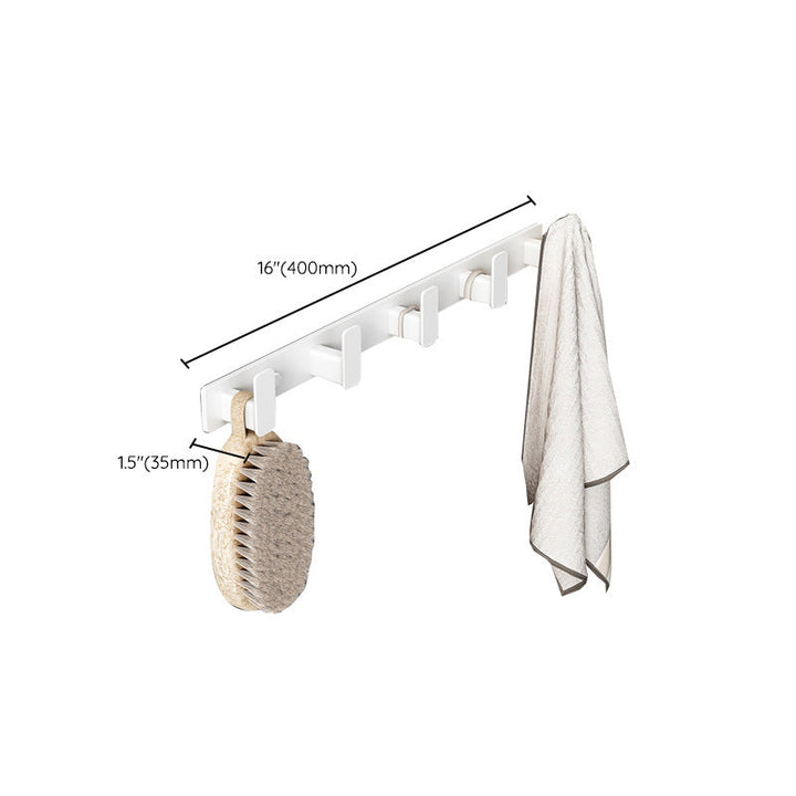 BowLift | Modern White Bathroom Hardware Set Towel Rack Bath Shelf Bathroom Hardware Set