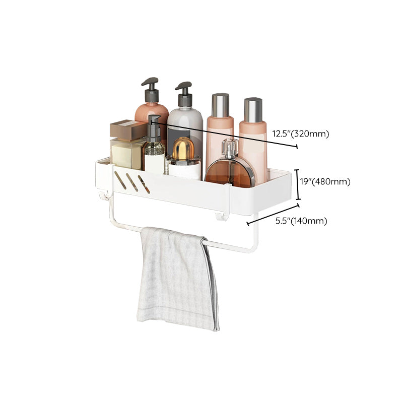 BowLift | Modern White Bathroom Hardware Set Towel Rack Bath Shelf Bathroom Hardware Set