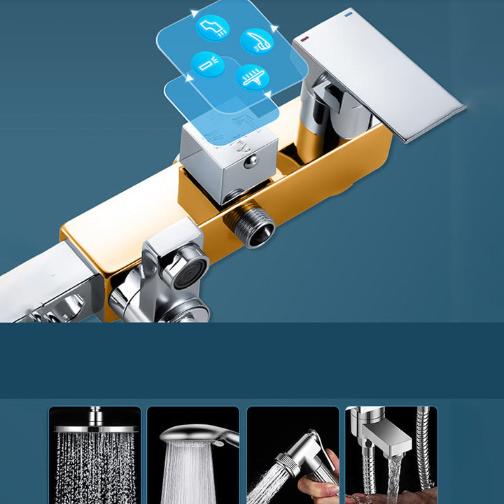 BowLift | Modern Shower System Handle Lever Wall Mounted Spot Resist Copper Shower System