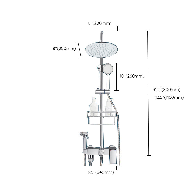 BowLift | Modern Shower System Handle Lever Wall Mounted Spot Resist Copper Shower System
