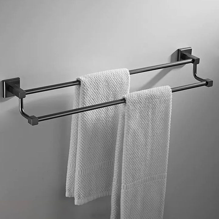 BowLift | Traditional Brass Bathroom Accessory Set Gray Bathroom Accessory Set
