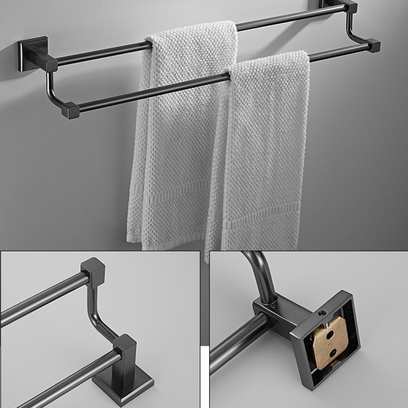 BowLift | Traditional Brass Bathroom Accessory Set Gray Bathroom Accessory Set