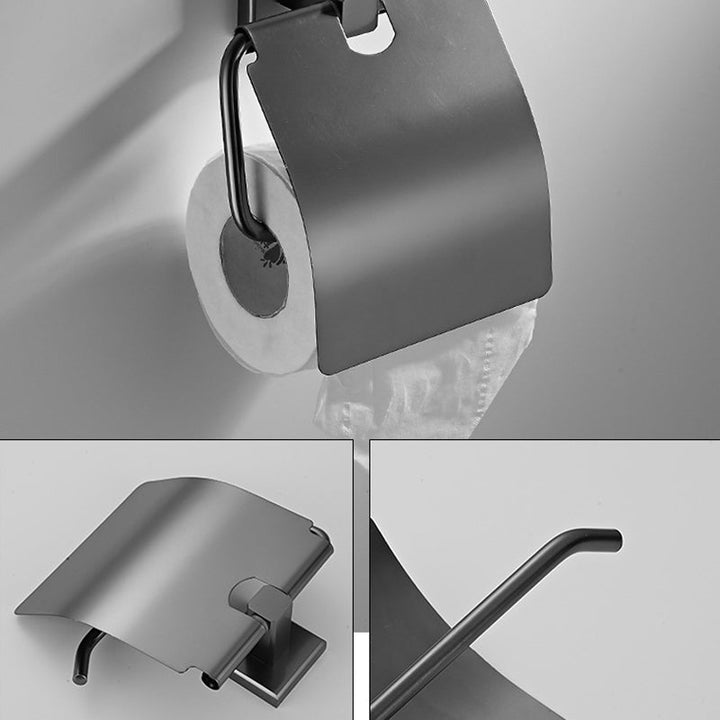 BowLift | Traditional Brass Bathroom Accessory Set Gray Bathroom Accessory Set