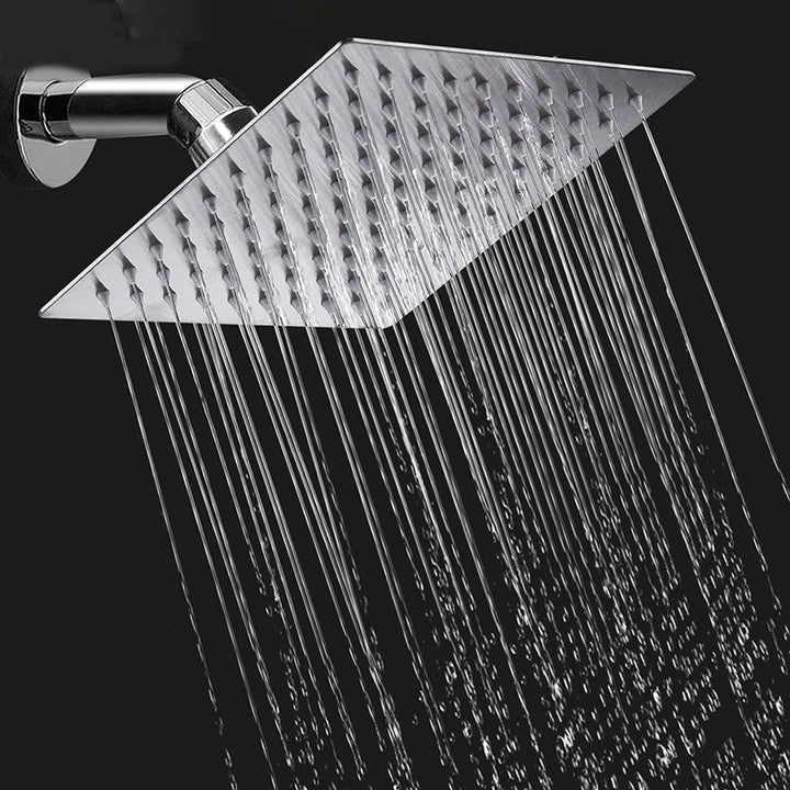 BowLift | Contemporary Shower Combo Fixed Shower Head Stainless Steel Wall Mount Square Shower Head