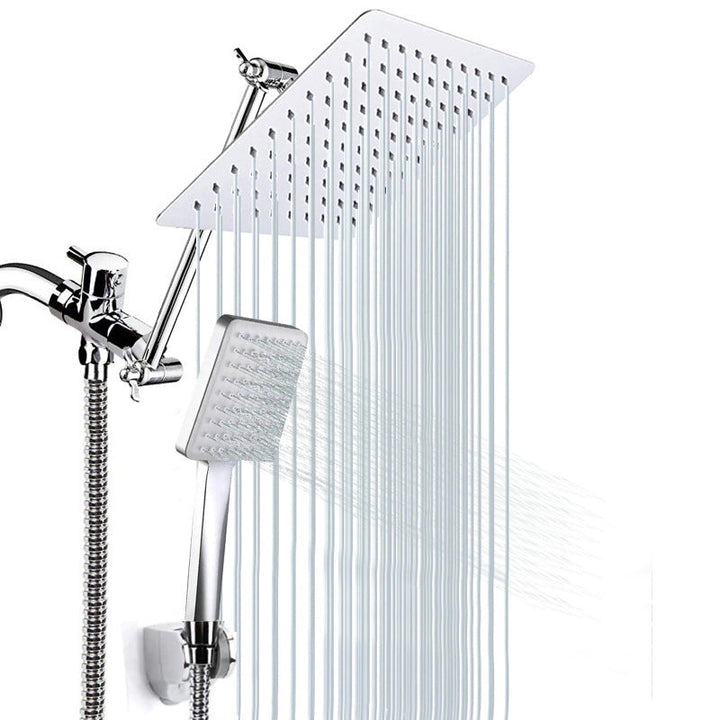 BowLift | Contemporary Shower Combination Shower Head with Double Shower Head Ceiling Mounted Square Shower Head