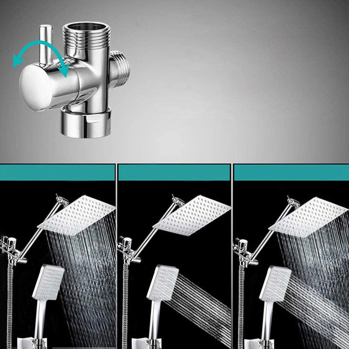 BowLift | Contemporary Shower Combination Shower Head with Double Shower Head Ceiling Mounted Square Shower Head