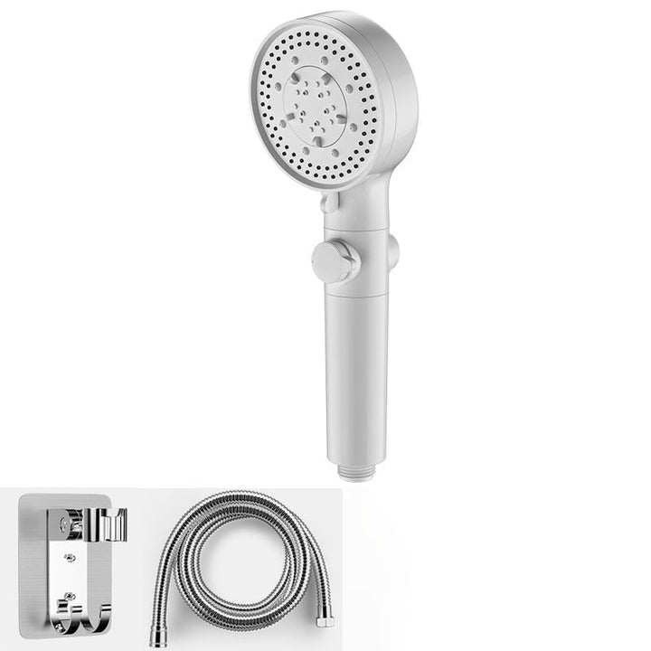 BowLift | Bathroom Shower Head 5-Stream Round Hand Shower Holder Wall Mount Shower Head