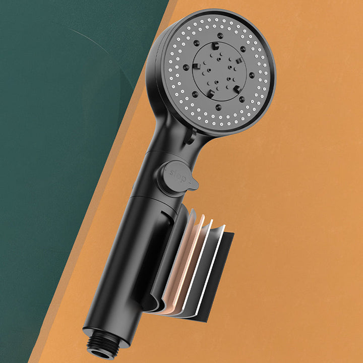 BowLift | Bathroom Shower Head 5-Stream Round Hand Shower Holder Wall Mount Shower Head